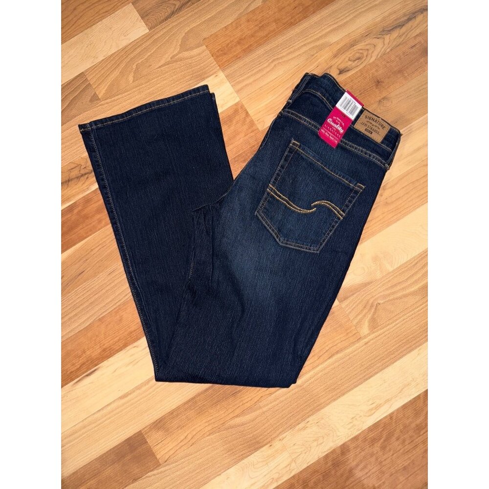 Signature By Levi Strauss Womens Mid-Rise Boot Cut Jeans Size 14 Simply Stretch - Picture 7 of 7
